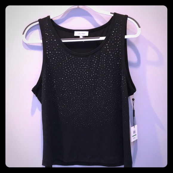 Calvin Klein Black Tank L NWT - Picture 1 of 6